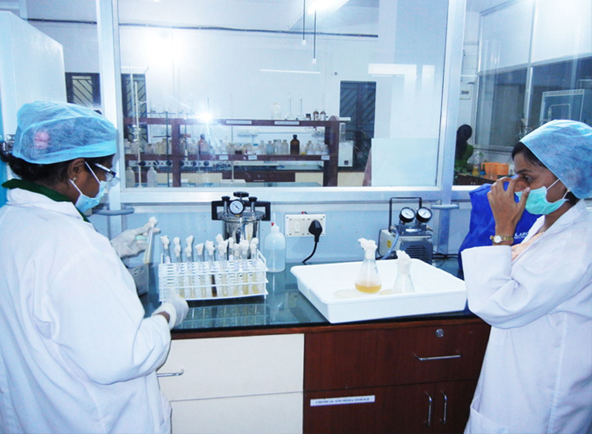Lab Technicians Working
